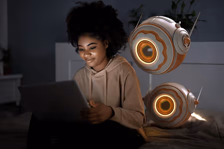 Cover image for the article on generative AI in digital advertising.