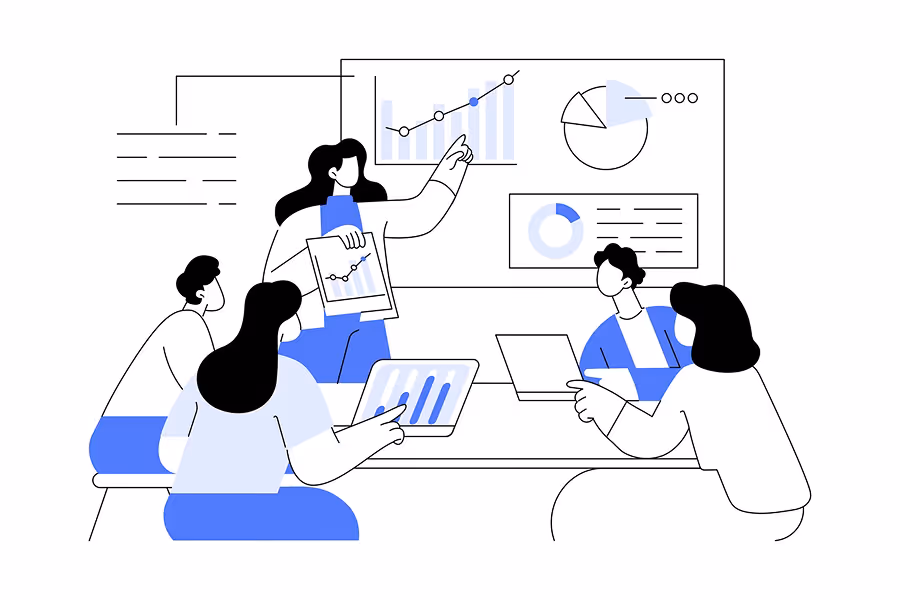 Analytics dashboard visual representing reporting insights.