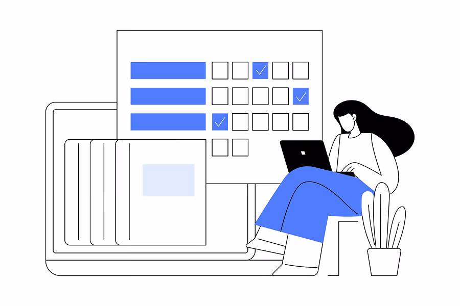 Illustration of structured content architecture for growth.