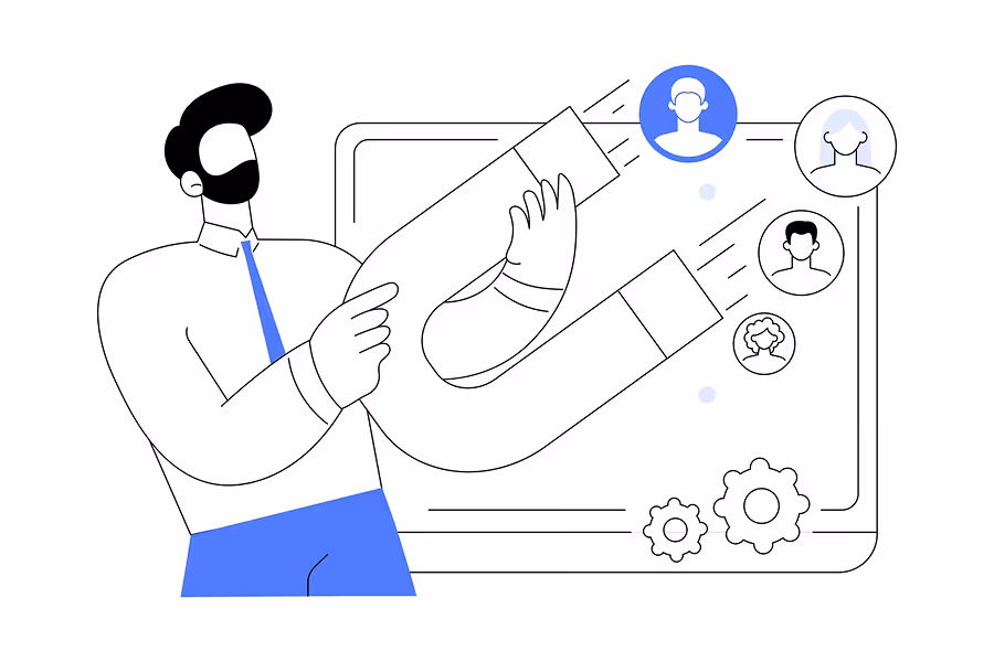 Diagram of conversion funnel optimization steps.