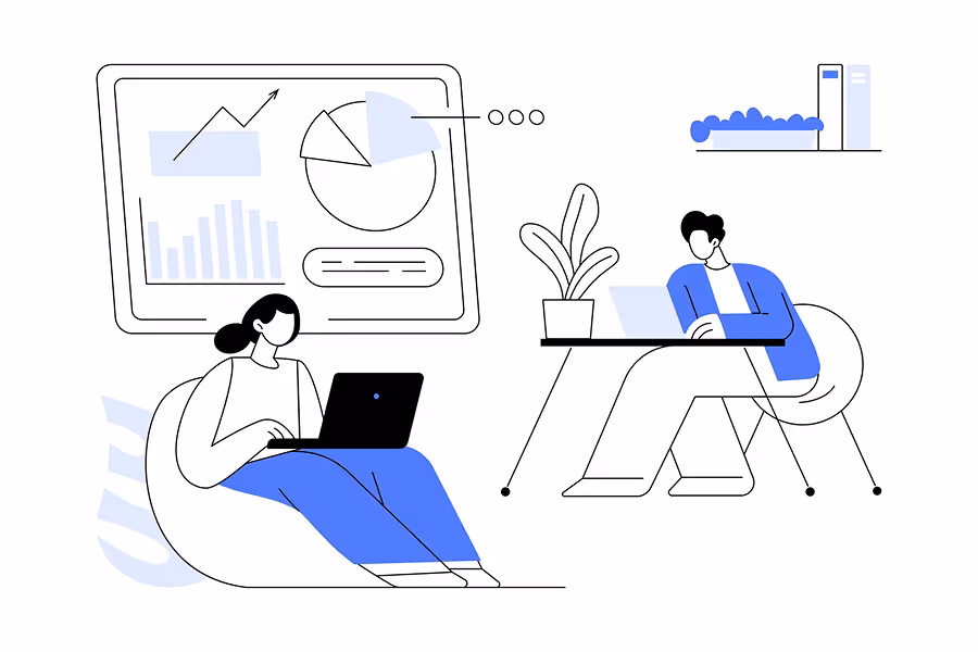 Graphic representing multichannel ad strategy.